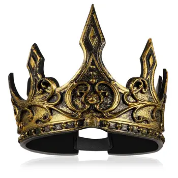 1tk Kuninga Kroon Halloweeni Ballile Kuninga Kroon Meeste Cosplay Tulemuslikkuse Headdress (Juhuslik Muster)