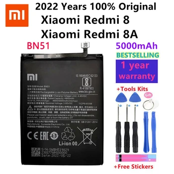 Xiao mi 100% Orginaal BN51 5000mAh Aku Puhul Xiaomi Redmi 8 Redmi 8A Redmi8 Kõrge Kvaliteediga Telefoni asenduspatareidega Bateria