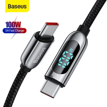 Baseus PD 100W USB-C-Fast Charging Cable Kaabel USBC, et C-Tüüpi Laadija Kaabel MacBook Samsung Xiaomi Tahvelarvuti 1M 2M