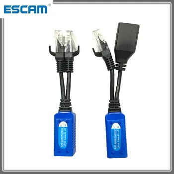 POE Adapter Kaabel Pistikud Passiivne Splitter combiner toitekaabel, Ethernet PoE Adapter RJ45 ESCAM upoe cable kit ESCAM UPOE02