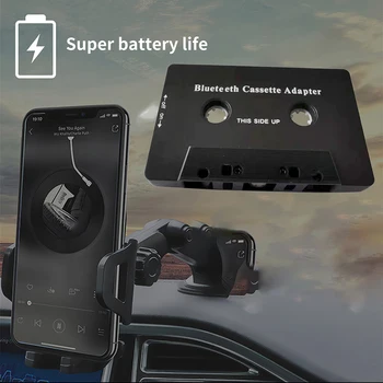 Universaalne Kasseti Aux Stereo Muusika Adapter Auto Audio Tape 5.0 MP3-Mängija Converter 3,5 mm Pistik koos Mikrofoniga