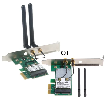 PCIe WiFi Kaart 300Mbps Ühe Sagedusala 2,4 GHz; PCI-E Wireless WiFi Adapter Kaart Intel, AMD Emaplaadi W3JD