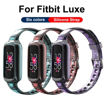 Läbipaistev TPU bänd Fitbit Luxe Smart Silikoon Käevõru Watch Rihm Käepaela Correa Jaoks Fitbit luxe Sport bänd Käevõru
