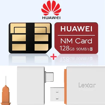 Huawei originaal NM mälukaart 128GB/256GB nano mälu kaart Huawei Mate20/30/40pro Nova seeria nano mälukaart Lexar-kaardi lugeja
