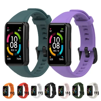 Silikoonist Rihm Jaoks Huawei Honor band 6 rihmad smartwatch watchband Vöö pulsera correa Asendamine Käevõru Huawei band 6