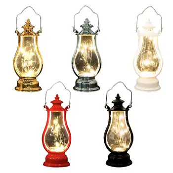Retro Kaasaskantav Telkimine Laterna Väljas Petrooleumi Vintage Laagris Lamp, Millel On Nupp Aku, Õli Lamp Telki Kerge Matkamine Õue Tabel