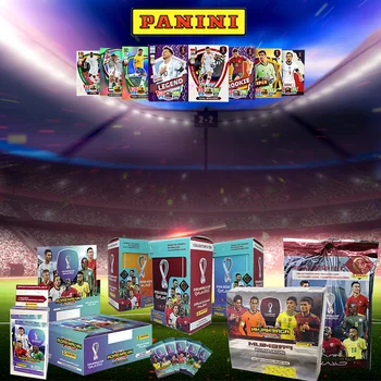 2022 PANINI Qatar World Cup Ametlik Kogumise Kaart Jalgpall Tähte Messi Ronaldo Jalgpallur Piiratud Fänn Palli Star Kaardi Box Set