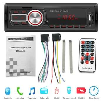 5209E Ühe DIN Auto Raadio Audio-MP3-Mängija, Bluetooth-ühilduv AUX-in TF USB-Auto Stereo Auto Audio-ja Kesk-FM-Stereo