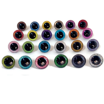 Plastikust Ohutus Silmad Amigurumi Koos Glitter Heegeldatud Nukud 9mm-35mm Nukk Silmad Käsitöö 3D Mänguasja Silmi Pesurid 24 Värvi
