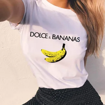 Küps Banaan Naiste Vouge T-särk, Lihtne printimine Naiste Suvine Naiste Särk Lühikesed Varrukad O-kaeluse Riided Top Harajuku T-särk