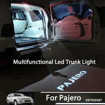 Näiteks Mitsubishi PajeroV97V93V87 Auto Pagasiruumi Hoiatus Tuli Projektori Lamp LED Auto Teretulnud Uks Kerge Muutmise Auto Interjöör