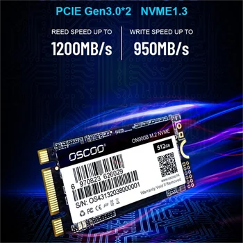 OSCOO SSD M2 PCIe NVMe 3.0x4 M. 2 1 tb ssd 256GB 512 GB kõvaketas ketta m.2 2242 Sülearvuti Lauaarvuti sisemised kõvakettad
