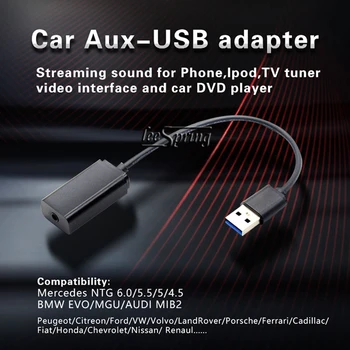 Auto USB AUDIO BOX AUX-in 3,5 mm Adapter BMW EVO ID6 ID7 MGU süsteem BMW 1/2/3/4/5/7 X1 X3