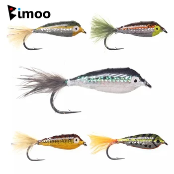 Bimoo 6TK #4 Epoksü Baitfish Minnows Praadida Forell Fly Fishing Lendab Landid Streamer Lõhe Haug Vikerforell Turb Ahven Kalapüük