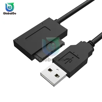 USB 2.0 13pin USB 2.0 Mini Sata II 7+6 Adapter Converter Kaabel Sülearvuti Drive Converter USB Kaabel