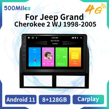 Android 2 Din Autoradio jaoks Jeep Grand Cherokee 2 WJ 1998-2005 Auto Stereo Multimeedia Mängija, Navigatsiooni GPS juhtseade Raadio Heli