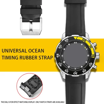 22mm Kõrge Kvaliteedi Fluori kummist Kella Rihm Pehme Watchband jaoks IWC AQUATIMER PERE Seeria Watch IW356802/376705/376710/376711